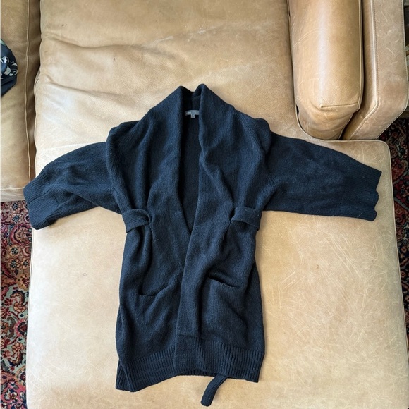 Vince Sweaters - Vince Wool Wrap Sweater Cardigan Black Women’s Size Medium